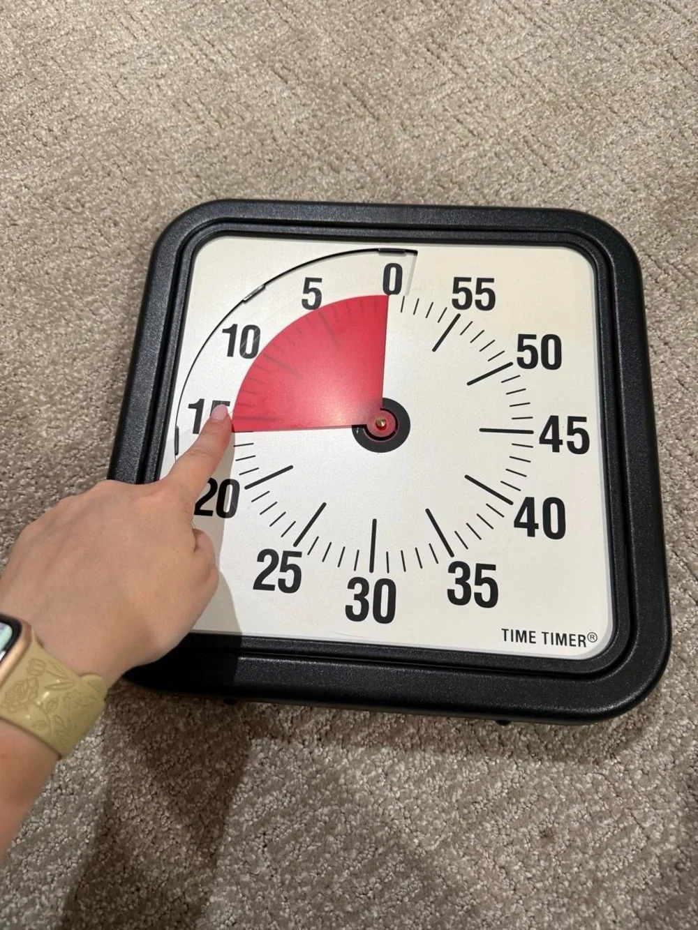 Desktop Visual Countdown Timer - Black and White